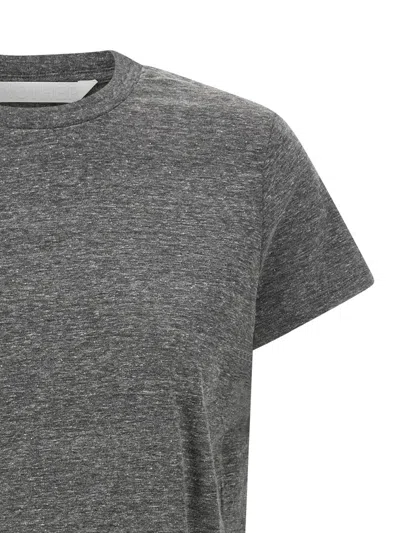 Mother Short Sleeve Crew Neck T-shirt In Gray