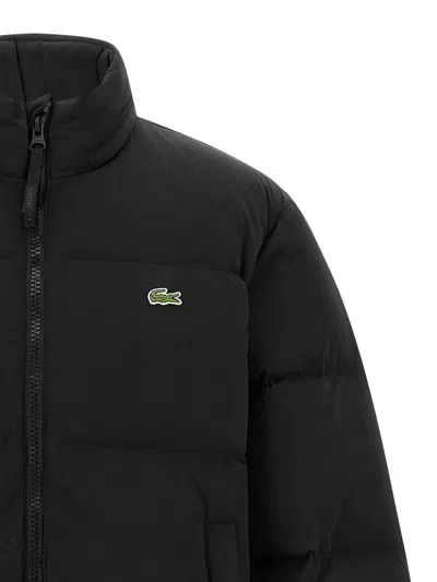 Lacoste Water-repellent Down Jacket With Packable Hood Clothing In Black