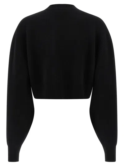 Tom Ford Maglione Oversize In Misto Lana Nera Donna In Black