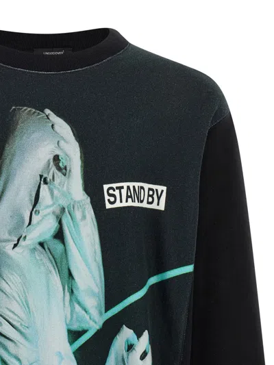 Undercover Graphic Print Crew Neck Sweatshirt In Black
