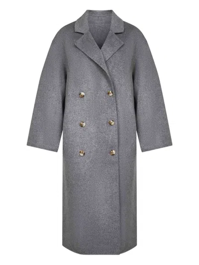 Loulou De Saison 'borneo' Coat In Gray