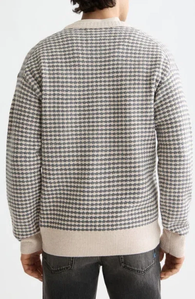 Scotch & Soda Men's Chenille Pattern Long Sleeve Sweater In Gold