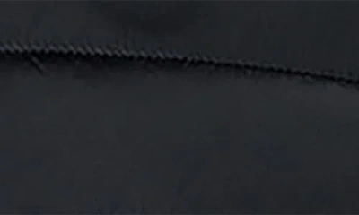 Mackage Agatha Black Quilted Mixed-media Hooded Jacket In Black