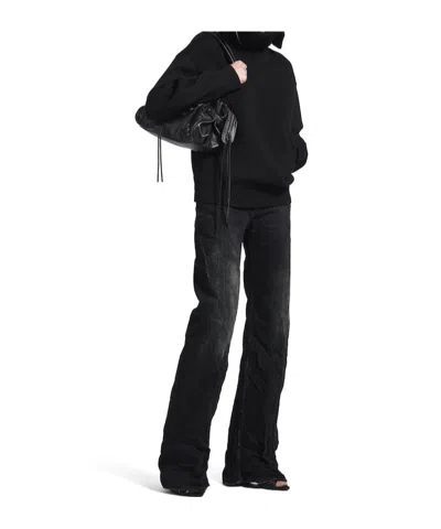 Balenciaga Wide Leg Pants In Black
