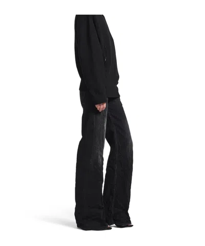 Balenciaga Wide Leg Pants In Black