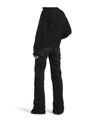 Balenciaga Wide Leg Pants In Black