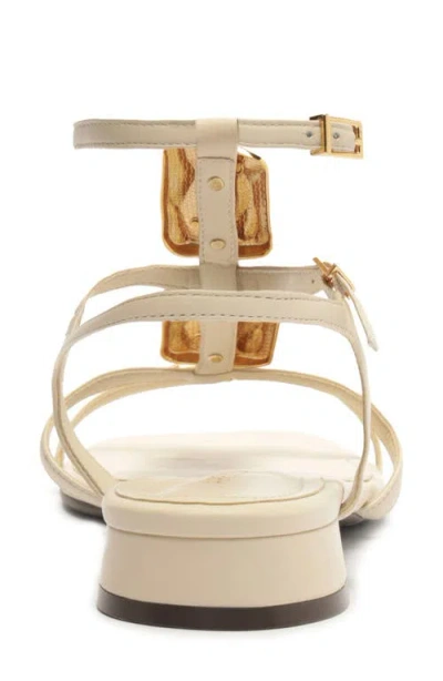 Arezzo Women's Gretta Gold Elegance Flat Sandals In Multi