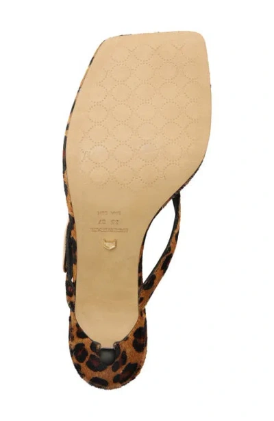 Arezzo Gia Mid Genuine Calf Hair Flip Flop In Animal Print