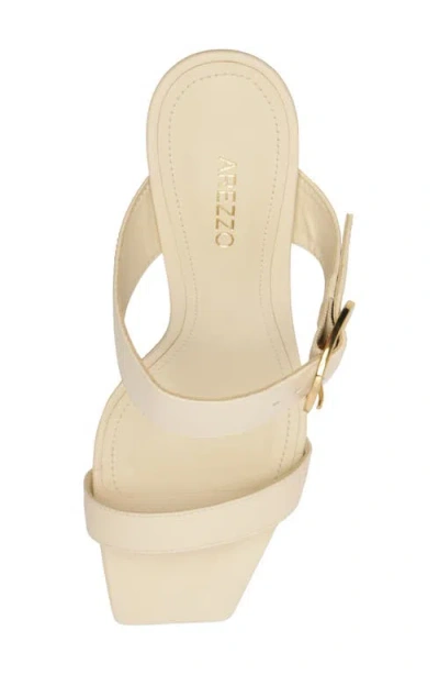 Arezzo Beverly Slide Sandal In Neutral