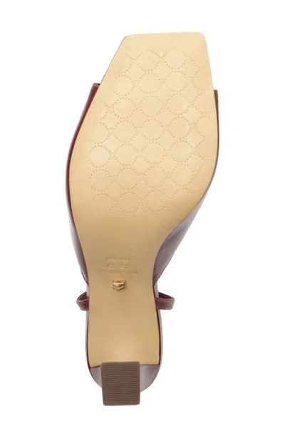 Arezzo Women's Greer Gold Elegance Block Heel Sandals In Burgundy