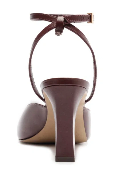 Arezzo Women's Greer Gold Elegance Block Heel Sandals In Burgundy