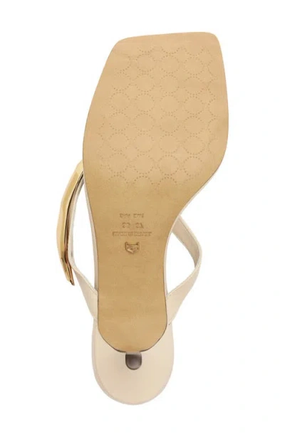Arezzo Gia Mid Genuine Calf Hair Flip Flop In Neutral