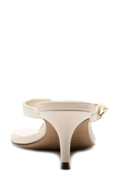 Arezzo Gia Mid Genuine Calf Hair Flip Flop In Neutral