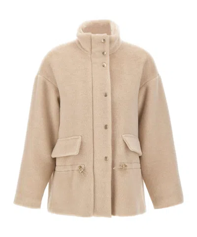 Eleventy High-collar Flap-pocket Jacket In Multi