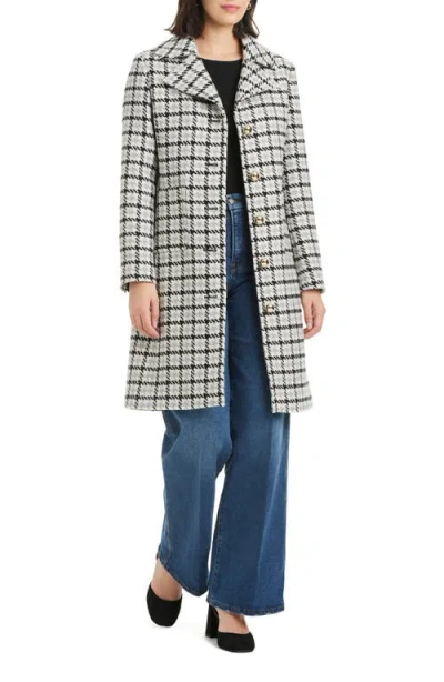 Kate Spade New York Single Breasted Notch Lapel Coat In Multi