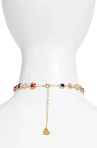 Vidakush Organized Chaos Mixed Cubic Zirconia Choker In Gold