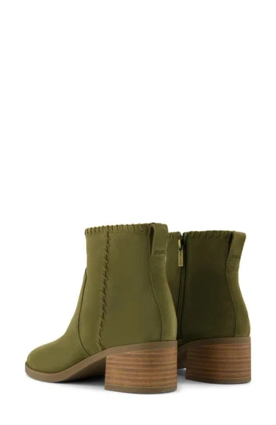 Toms Women's Womens Delilah Heeled Boot Water Repellent Military Olive Suede In Green