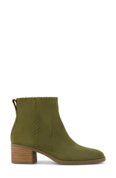 Toms Women's Womens Delilah Heeled Boot Water Repellent Military Olive Suede In Green