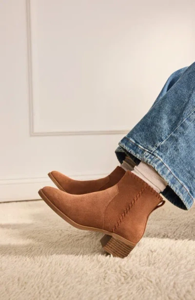 Toms Women's Womens Delilah Heeled Boot Water Repellent Amber In Brown