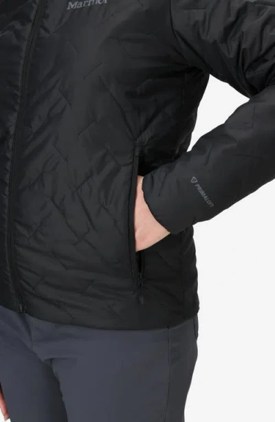Marmot Women's Quilt Long Sleeve Fixed Hoodie In Black