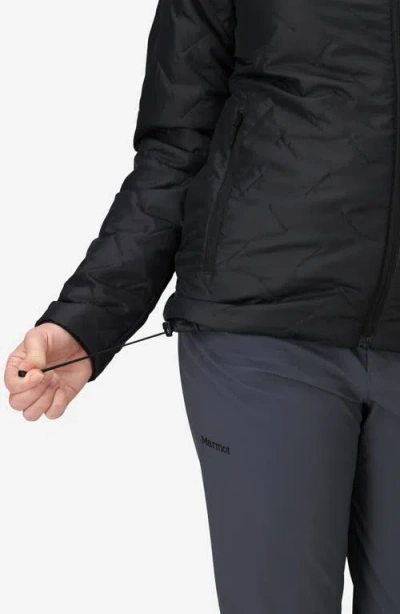 Marmot Women's Quilt Long Sleeve Fixed Hoodie In Black