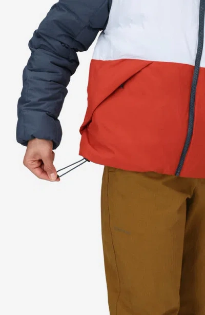 Marmot Women's Ares Colorblocked Down Jacket In Blue