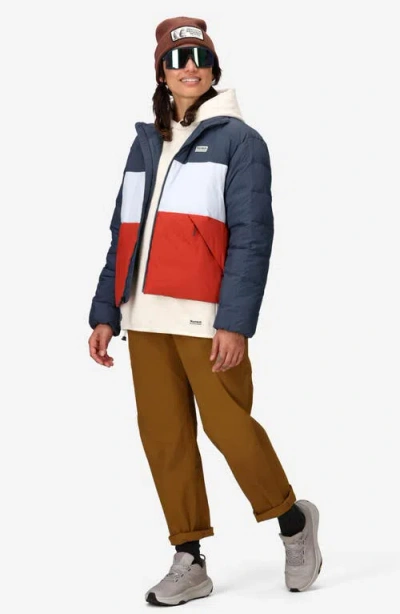 Marmot Women's Ares Colorblocked Down Jacket In Blue