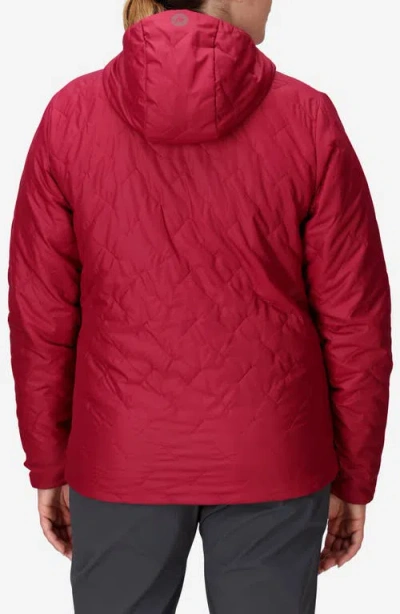 Marmot Women's Quilt Long Sleeve Fixed Hoodie In Brown