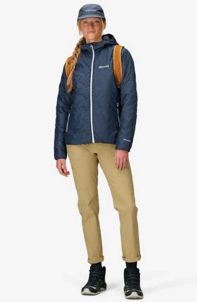 Marmot Women's Quilt Long Sleeve Fixed Hoodie In Animal Print