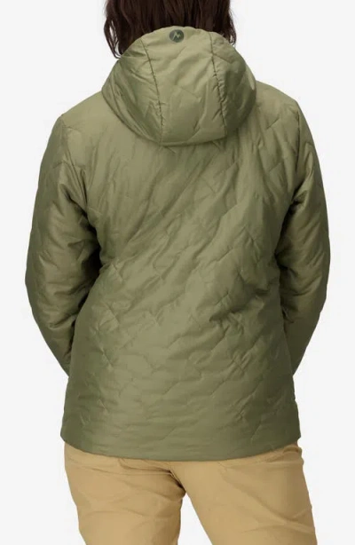 Marmot Women's Quilt Long Sleeve Fixed Hoodie In Brown