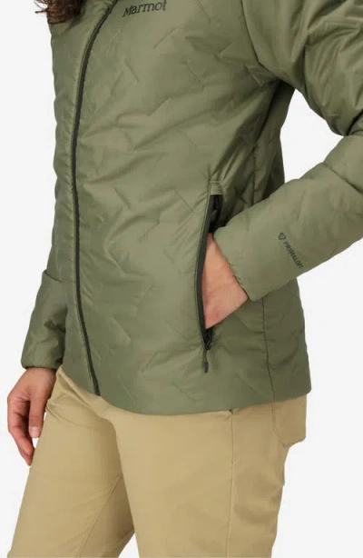 Marmot Women's Quilt Long Sleeve Fixed Hoodie In Brown