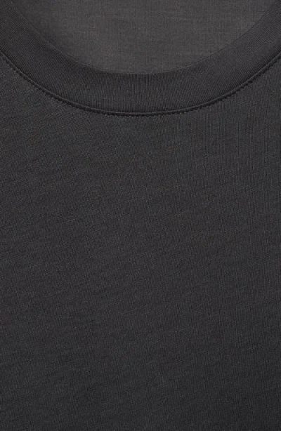 Mango Modal Pajama T-shirt In Black
