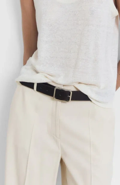 Mango Asymmetrical Draped Top White In White