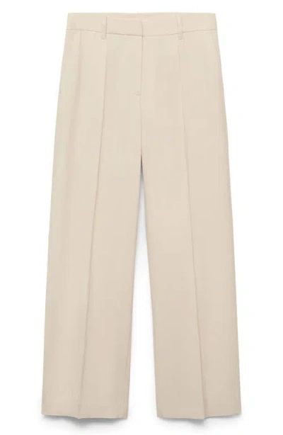 Mango Asymmetrical Draped Top White In White