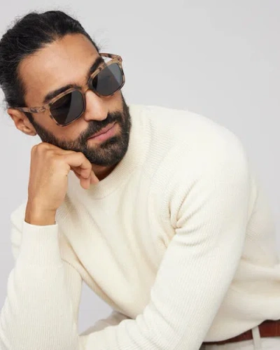 Izipizi #l 54mm Rectangular Sunglasses In Brown