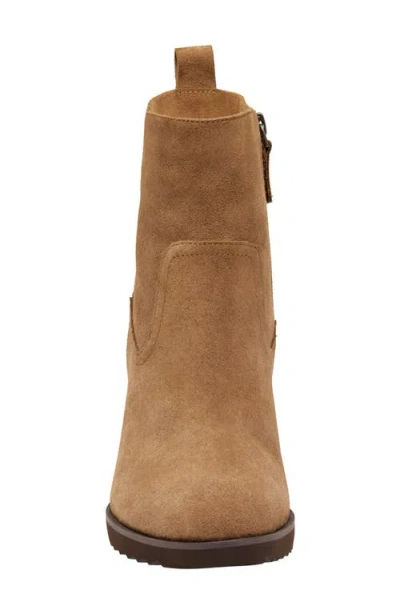 Johnston & Murphy Izzie Waterproof Platform Bootie In Brown