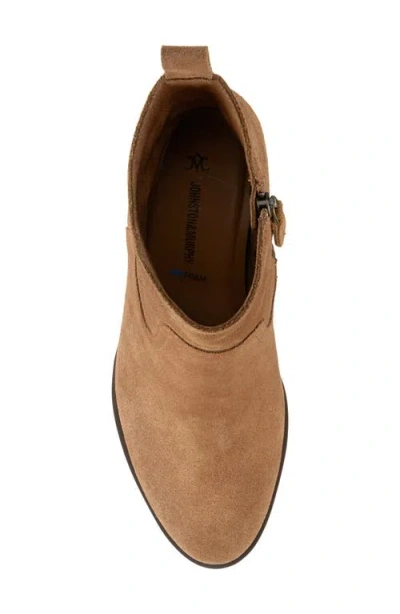 Johnston & Murphy Izzie Waterproof Platform Bootie In Brown