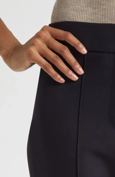 Veronica Beard Dell Pintuck Pleat Crop Pants In Black