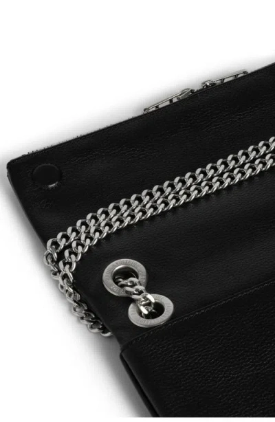 Zadig & Voltaire Rock Ii Grained Leather Crossbody Bag In Black