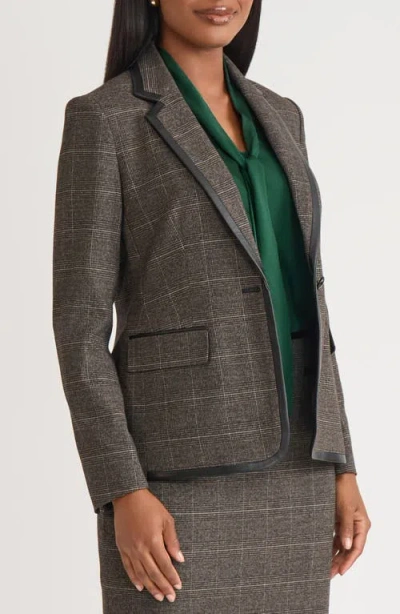Kasper Windowpane Plaid Jacket In Multi