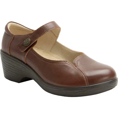 Alegria By Pg Lite Saylar Sunburst Mary Jane Clog In Brown