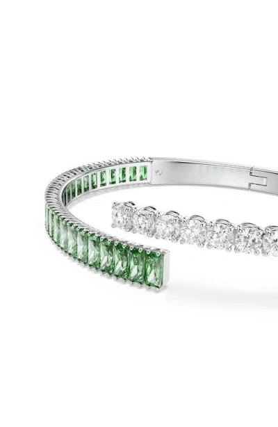 Swarovski Swaroski Matrix Rhodium Plated Bangle In White