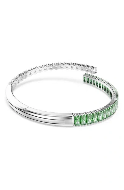 Swarovski Swaroski Matrix Rhodium Plated Bangle In White