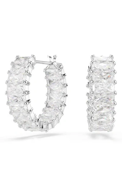Swarovski Matrix Hoop Earrings In Metallic