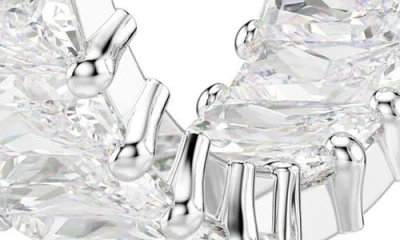 Swarovski Matrix Hoop Earrings In Metallic