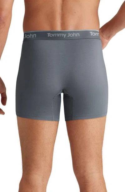 Tommy John 3-pack Second Skin 6-inch Stretch Modal Boxer Briefs In Gray