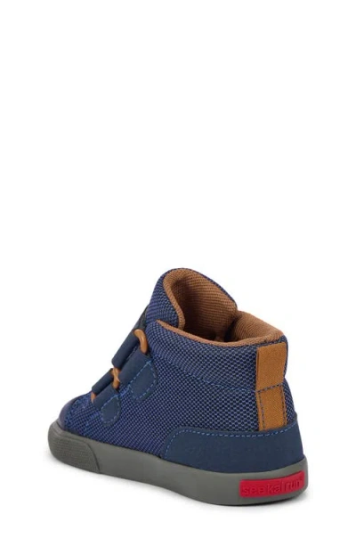 See Kai Run Dean Adapt Ii Adaptive High Top Sneaker In Blue