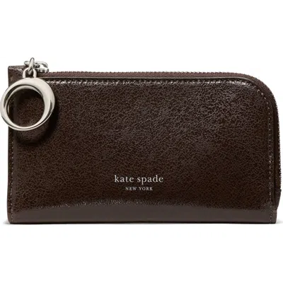 Kate Spade Halo Glazed Small Bifold Wallet In Black