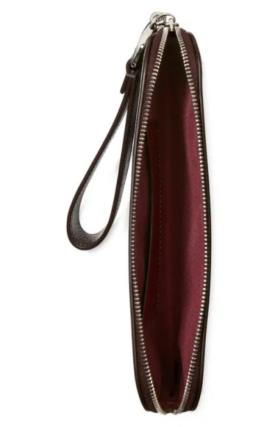 Kate Spade Halo Glazed Wristlet In Brown