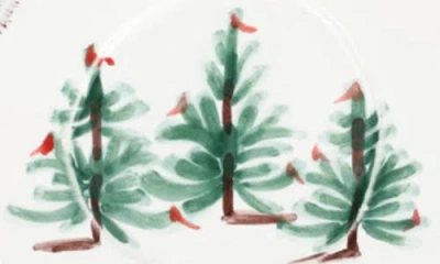 Vietri Lastra Holiday Round Ornament In Green